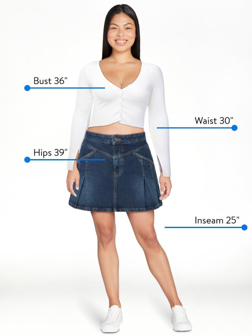 Celebrity Pink Women's Western Pleated Denim Mini Skirt - XL - New with Tags - Picture 7 of 16